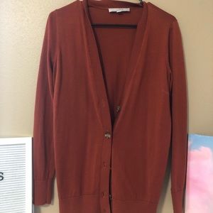 Burnt orange cardigan